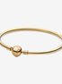 Pandora Moments 14K Gold Bangle Bracelet Size 19