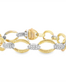 14k Two Toned 1.03 cttw Diamond Bracelet
