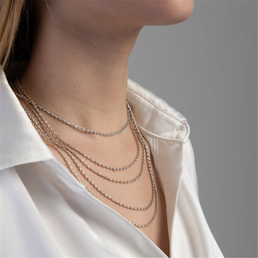 Desmos Two Tone Design Typhoon Necklace 18