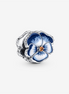 Pandora Moments Blue Pansy Flower Charm