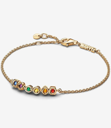 Pandora Marvel The Avengers Infinity Stones Chain Bracelet Size 18