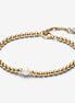 Pandora Timeless Treated Freshwater Cultured Pearl & Beads Bracelet Size 18
