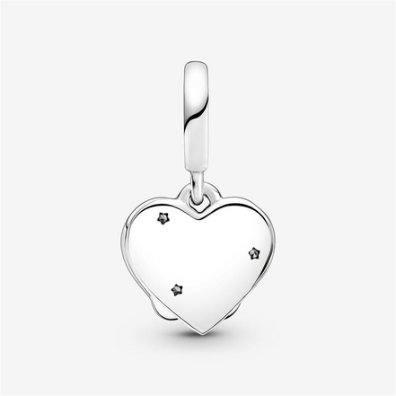 Pandora Moments "I'll Always Be There For You" Cats And Hearts Dangle Charm