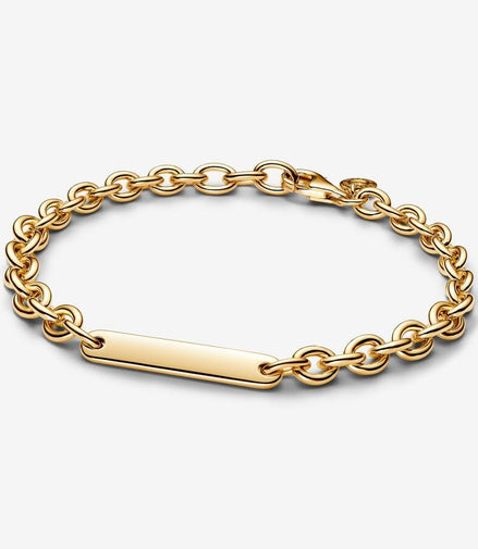 Pandora Moments Engravable Bar Link Bracelet Size 16