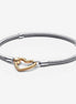 Pandora Moments Heart Closure Snake Chain Bracelet Size 18