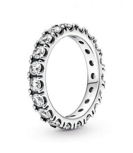 Pandora Sparkling Row Eternity Ring Size 7