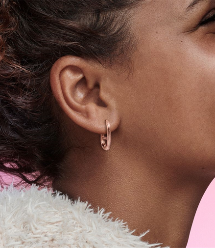 Pandora ME Rose Plated Link Single Earring