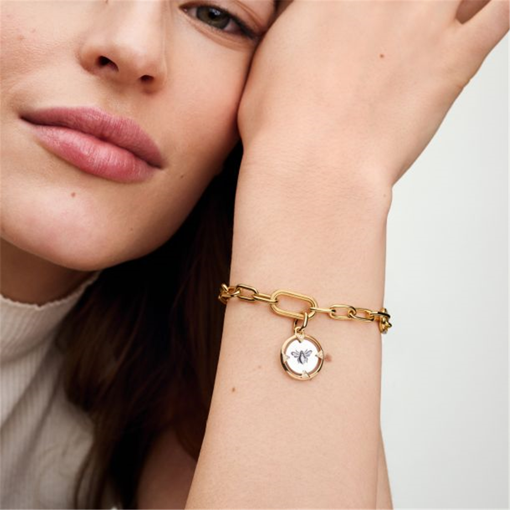 Pandora ME/Moments Bee Gold-Plated Medallion Charm