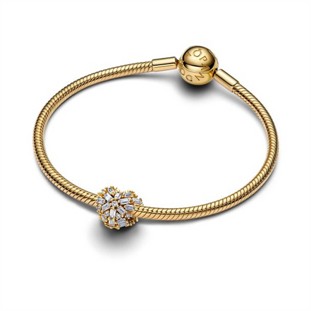 Pandora Sparkling Heart Gold-Plated Charm