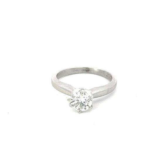 Ladies 14K Gold And 0.70 CTW Round Diamond Solitaire Engagement Ring