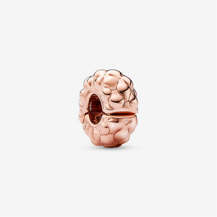 Pandora Moments 14K Rose Gold Plated Studded Clip Charm