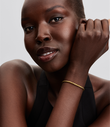 Pandora Moments Gold Plated Round Clasp Wing Chain Bracelet Size 19