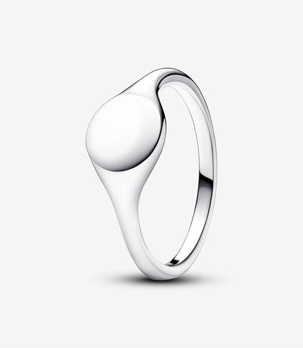 Pandora Moments Engravable Signet Ring Size 7.5