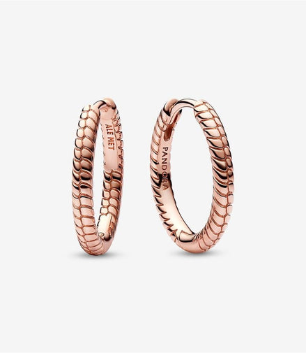 Pandora Moments Small Charm Hoop Earrings