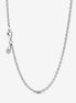 Pandora Moments Silver Cable Chain Necklace 45 cm