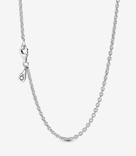 Pandora Moments Silver Cable Chain Necklace 45 cm