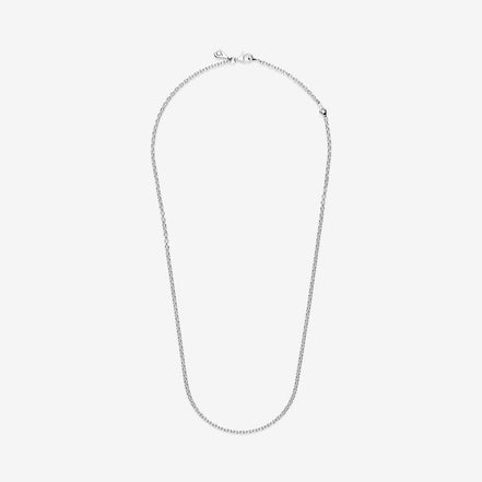Pandora Moments Silver Cable Chain Necklace 45 cm