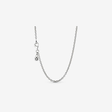 Pandora Moments Silver Cable Chain Necklace 45 cm