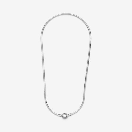 Pandora Moments Sterling Silver Iconic Snake Chain Necklace 50"