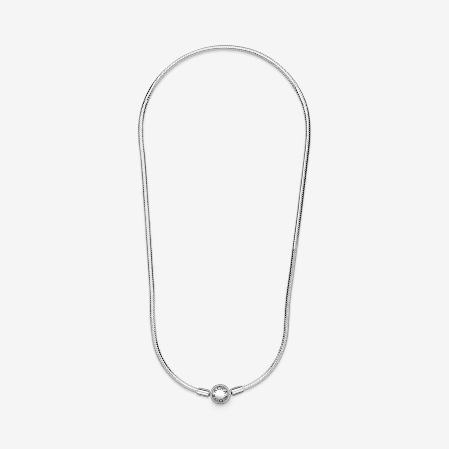 Pandora Moments Sterling Silver Iconic Snake Chain Necklace 50