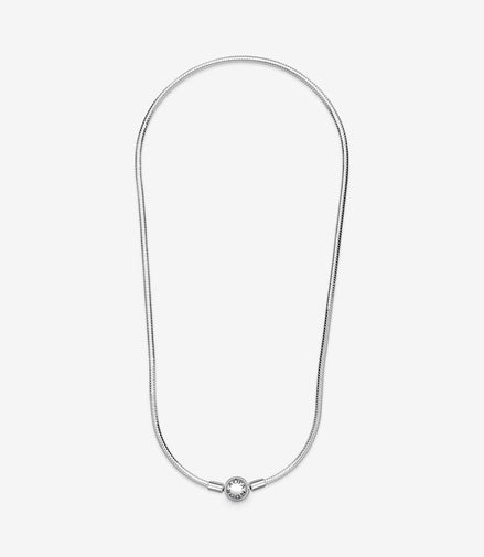 Pandora Moments Sterling Silver Iconic Snake Chain Necklace 50"