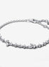 Pandora Timeless Sparkling Herbarium Cluster Chain Bracelet Size 18