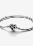Pandora Moments Sparkling Infinity Heart Clasp Snake Chain Bracelet Size 17