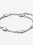Pandora Timeless Treated Freshwater Cultured Pearl Station Chain Bracelet Size 20