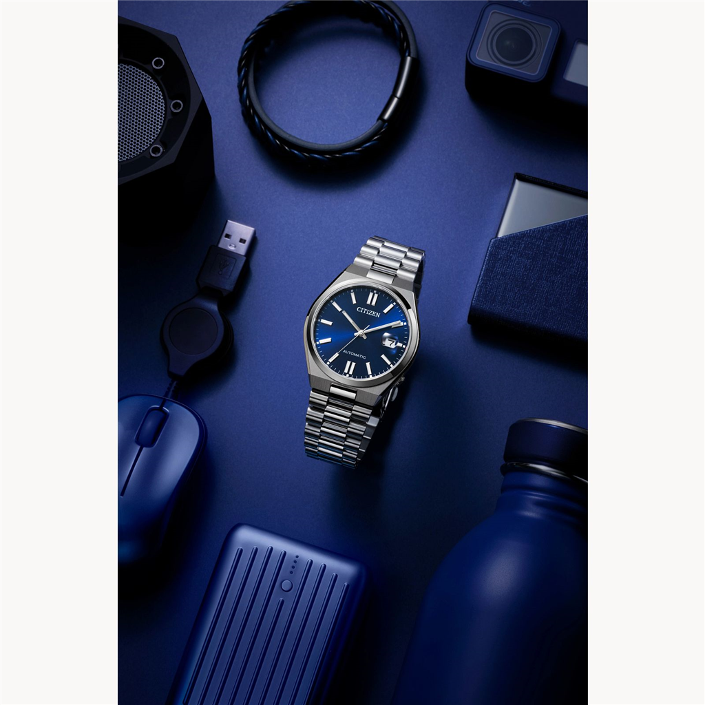 Citizen Tsuyosa Eco-Drive Dark-Blue Dial and Stainless Steel Bracelet Watch