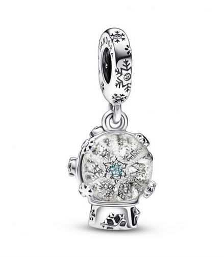 Pandora Moments Snowflake Snowglobe Dangle Charm