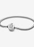 Pandora Moments Sparkling Crown O Snake Chain Bracelet Size 18
