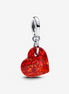 Pandora Moments Opalescent Red Heart Dangle Charm