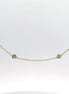 14K Yellow Gold 0.73 CTW Diamond Bezel Set Stationary Necklace