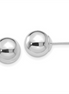 14K White Gold Ball Post Earrings