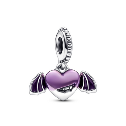 Pandora Moments Vampire Winged Heart Dangle Charm