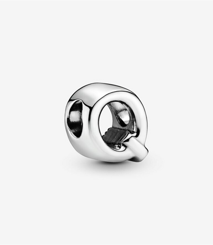 Pandora Moments Letter Q Silver Charm