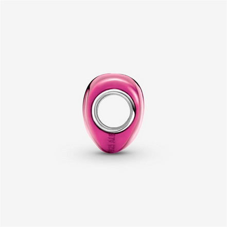 Pandora Moments Metallic Pink Heart Charm