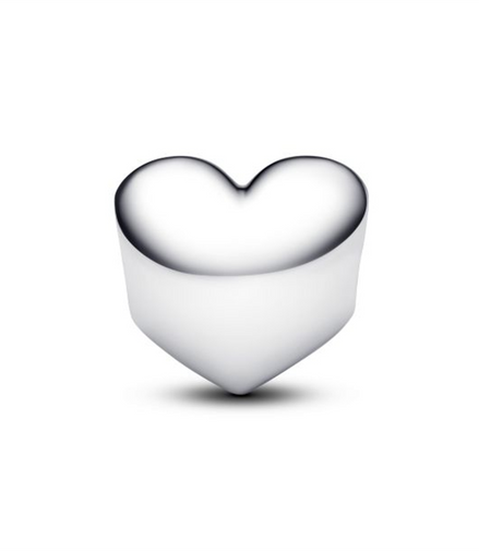 Pandora Engravable Pink Stone Heart Charm