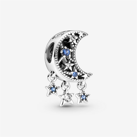 Pandora Moments "Dream Big" Star & Crescent Moon Charm