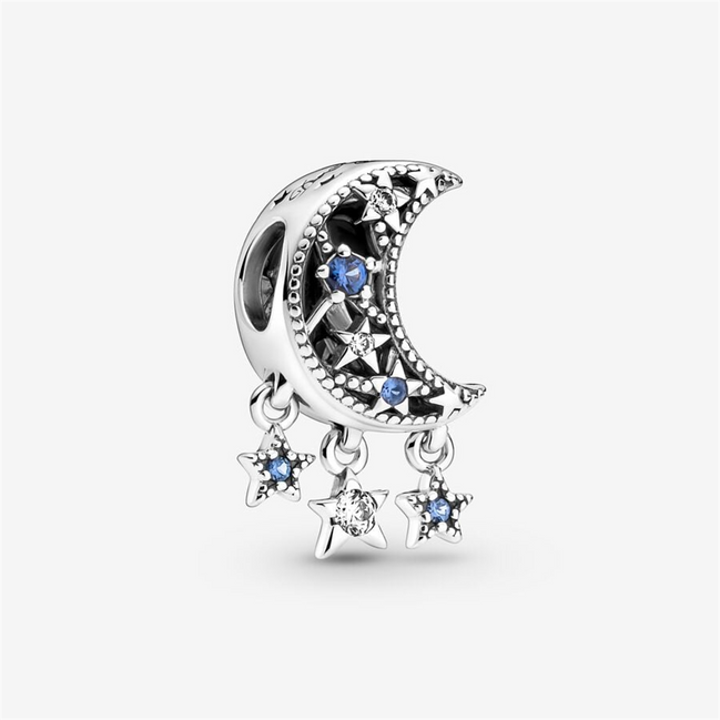Pandora Moments "Dream Big" Star & Crescent Moon Charm