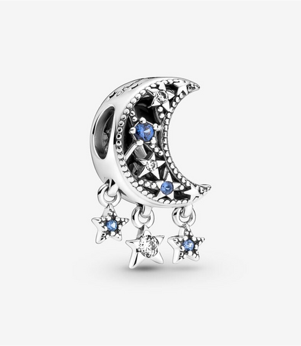 Pandora Moments "Dream Big" Star & Crescent Moon Charm
