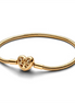 Pandora Moments Family Tree Heart Clasp Snake Chain Bracelet Size 18