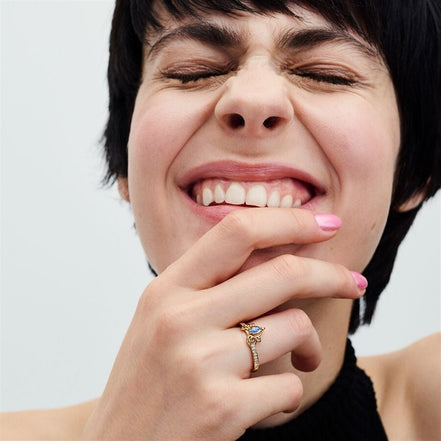 Pandora Disney Cinderella's Carriage Gold Plated Ring Size 5