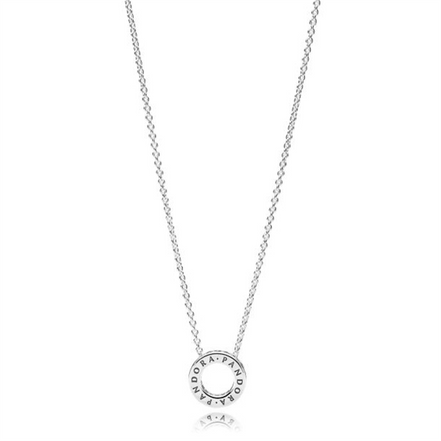 Pandora Timeless Logo Pavé Circle Collier Necklace 45 cm