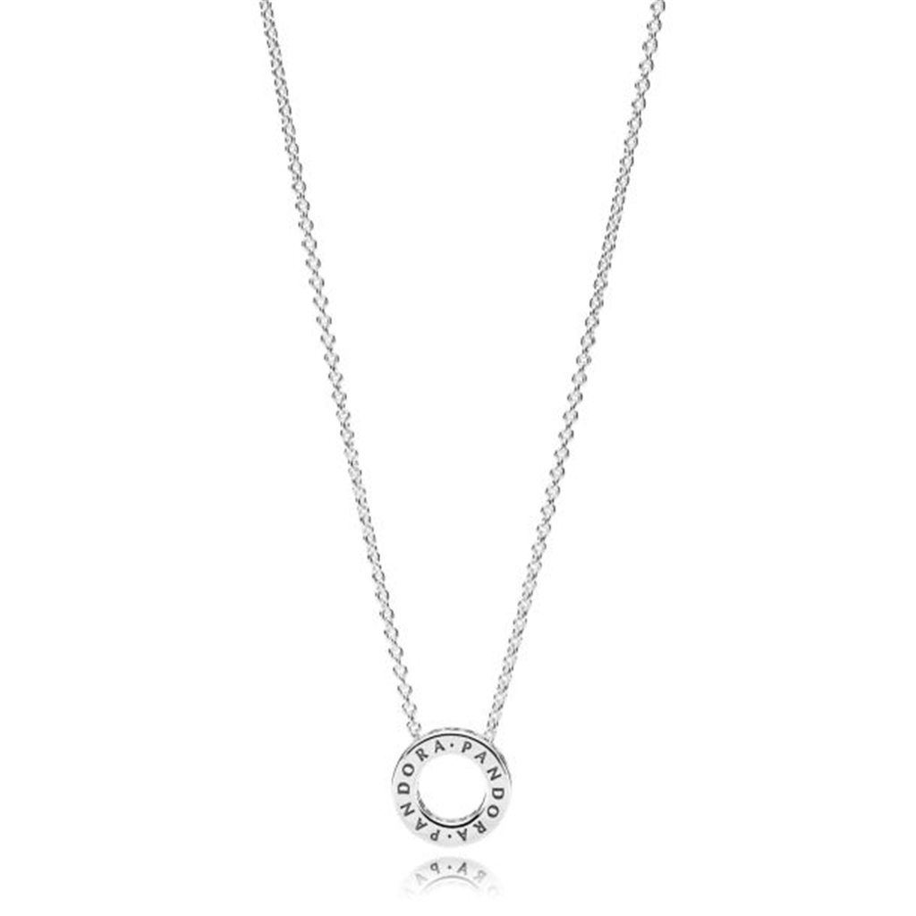 Pandora Timeless Logo Pavé Circle Collier Necklace 45 cm