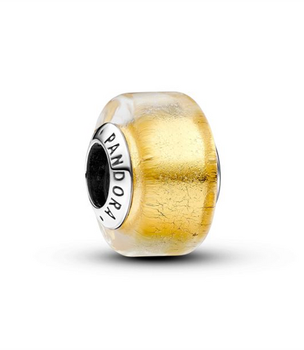 Pandora Moments Golden Mini Murano Glass Charm
