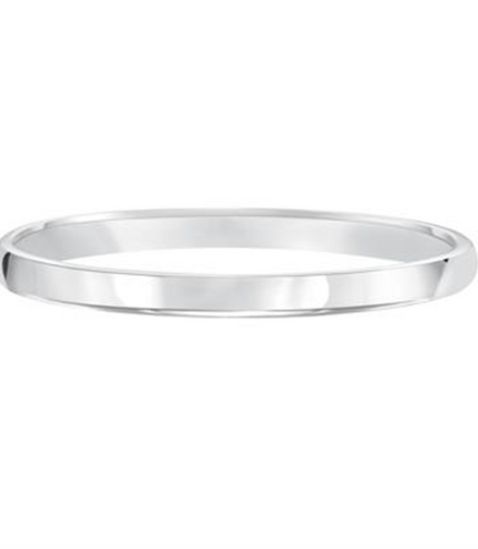 Low Dome 14K White Gold 2MM Comfort Fit Plain Wedding Band