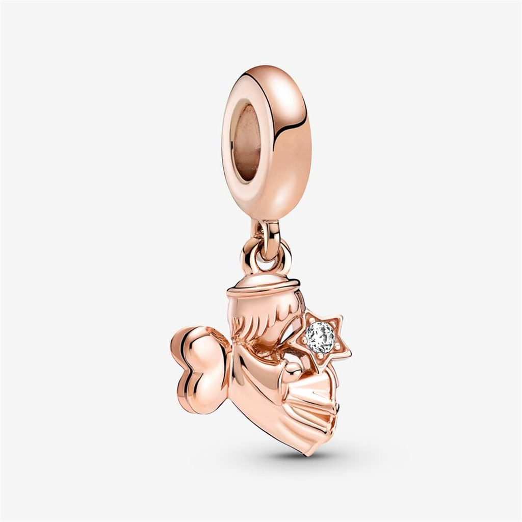 Pandora Moments Heart Winged Angel Dangle Charm