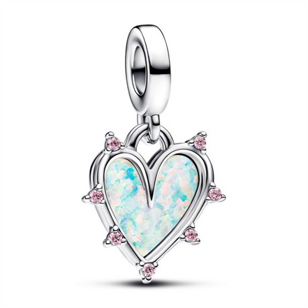 Pandora Moments Friendship Opalescent Double Dangle Charm