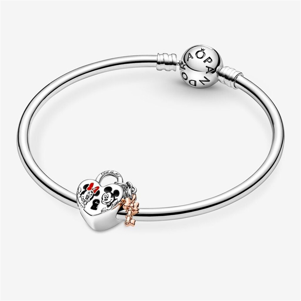 Pandora Disney Mickey Mouse & Minnie Mouse Padlock Charm